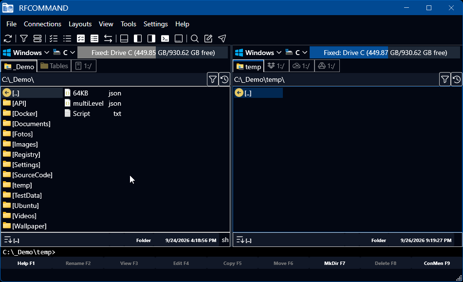 Copy a whole database to disk as portable, version-controllable text.
