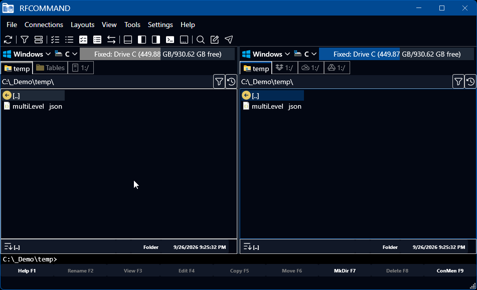 Open a data file as a grid and edit the cells in place.